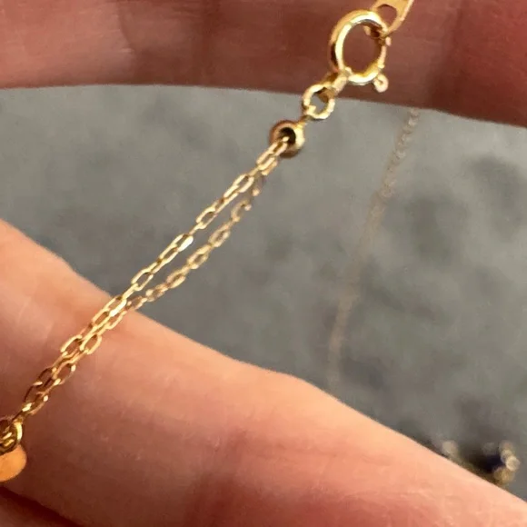 Sapphire heart 18k Elegant Necklace - Picture 5 of 5